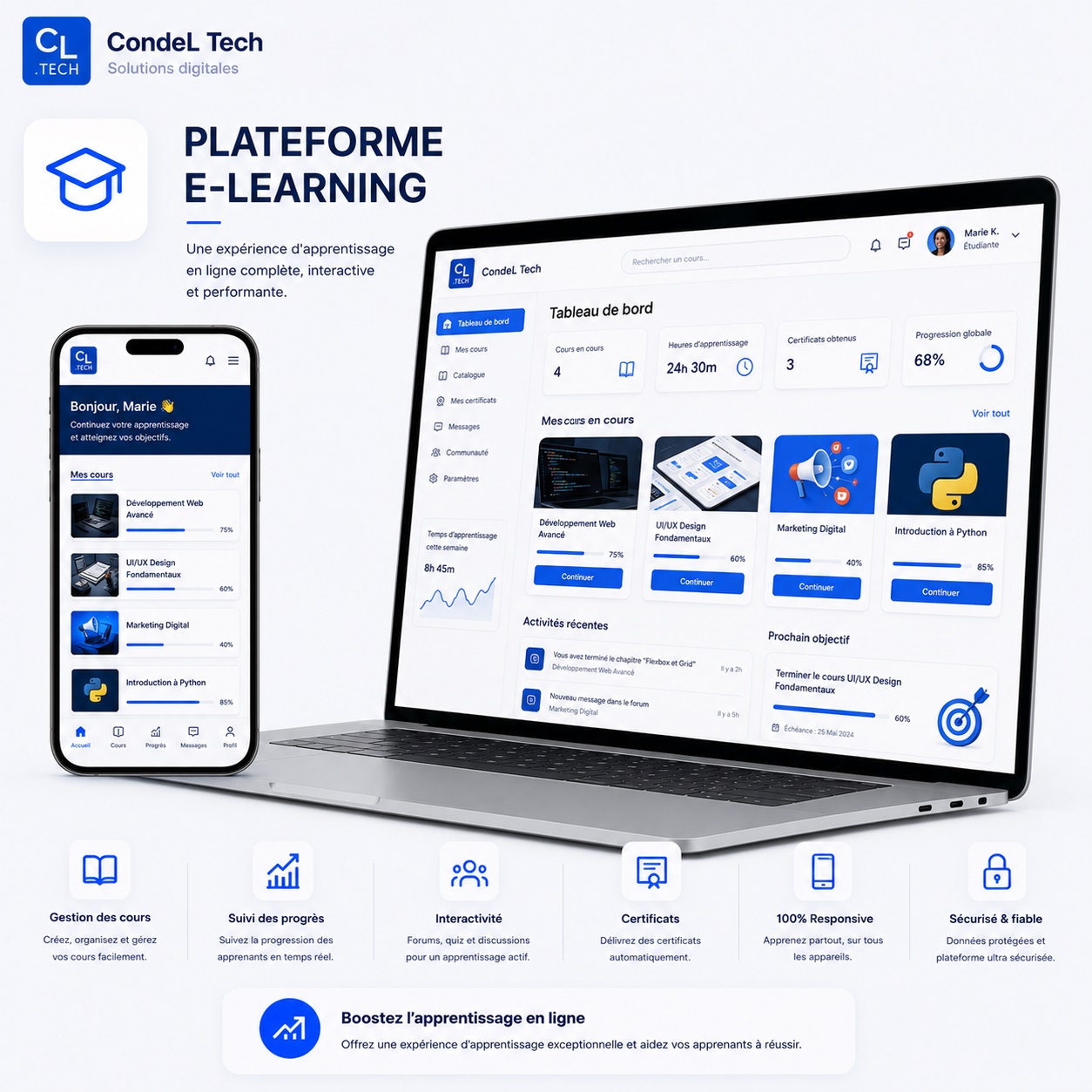 Creation de Plateformes E-learning en Guinee