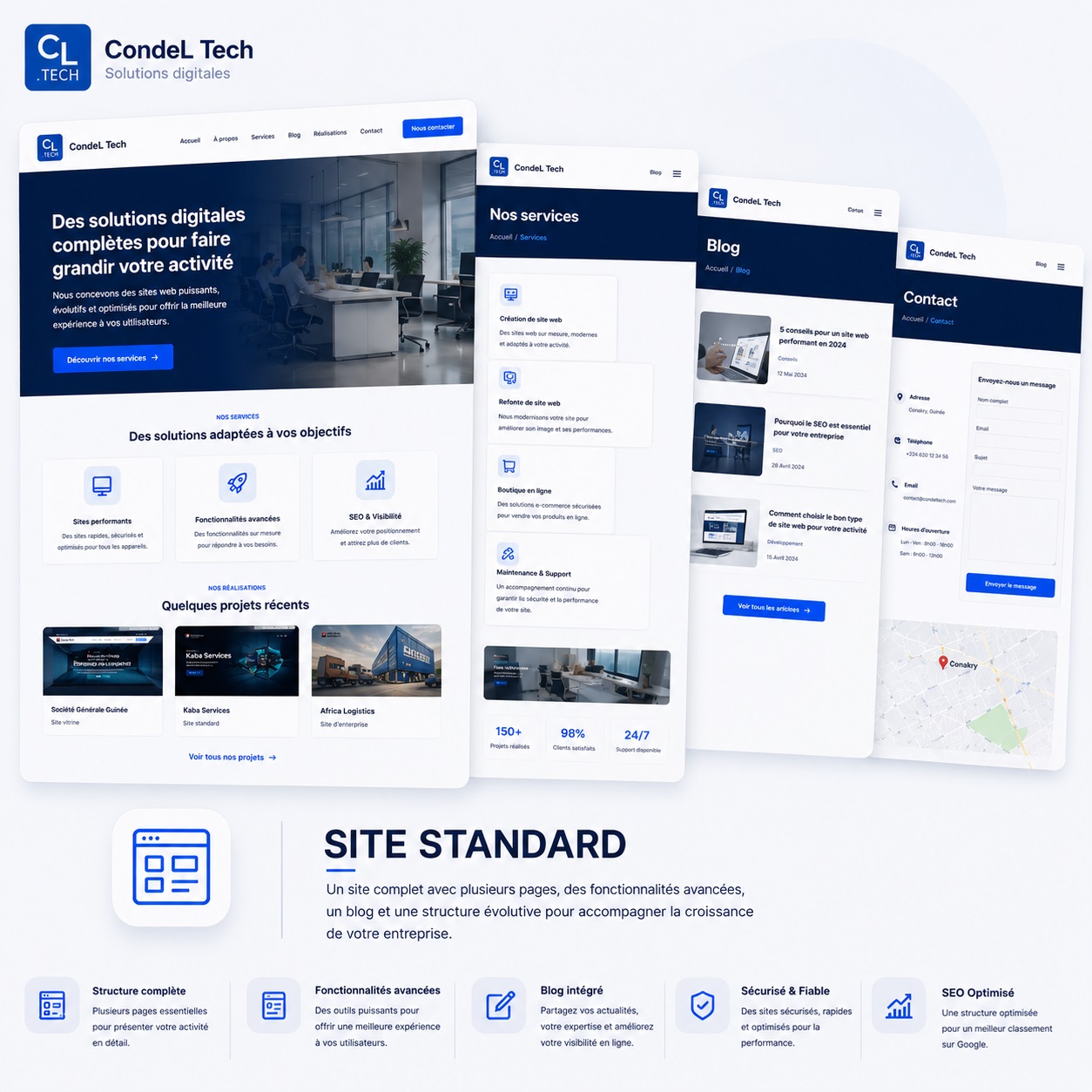 Creation de site Standard en Guinee