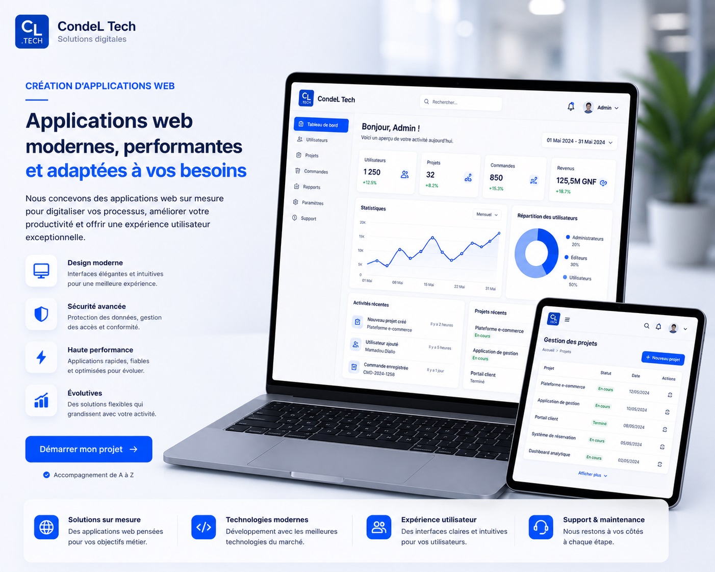 Creation d'application web en Guinee