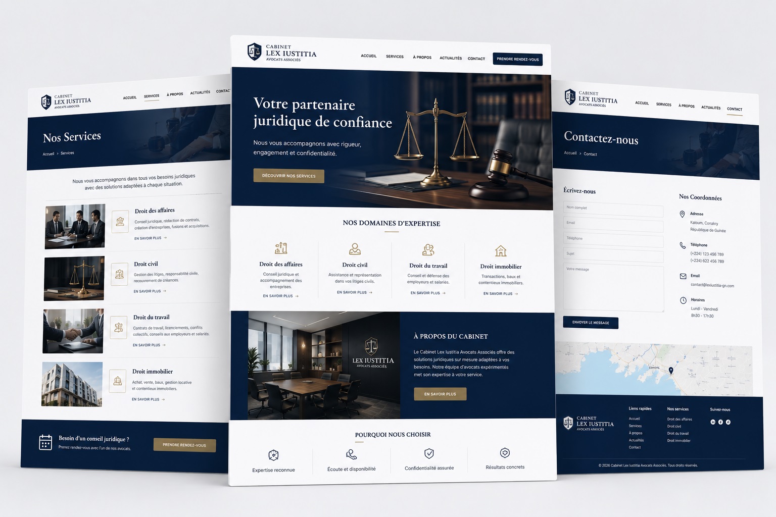 Maquette site vitrine